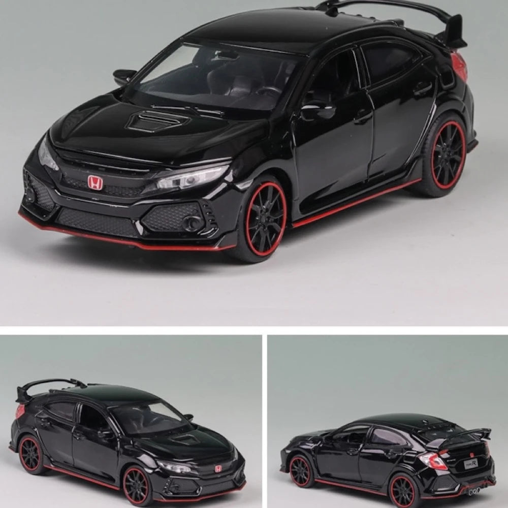 [TOY] 1:32 Honda 2016 Civic 10th Type R noir voiture miniature Die-Cast