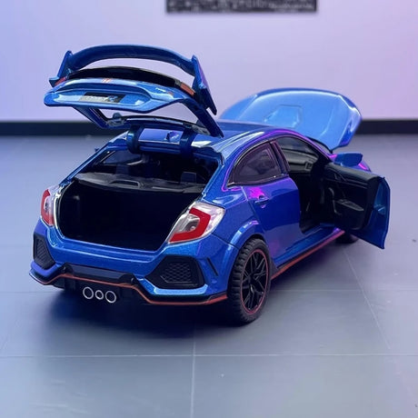 Honda 2016 Civic 10. Type R Blue 1:32 – Valuvalettu näyttömalli