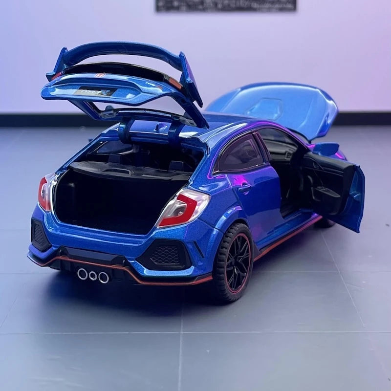 [TOY] 1:32 Honda 2016 Civic 10th Type R Blue Model Car Die-Cast
