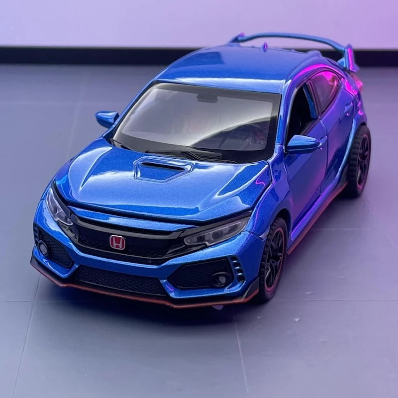 [TOY] 1:32 Honda 2016 Civic 10th Type R Blue Model Car Die-Cast