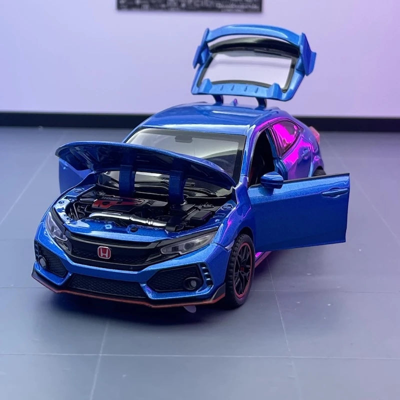 [TOY] 1:32 Honda 2016 Civic 10th Type R Blue Model Car Die-Cast