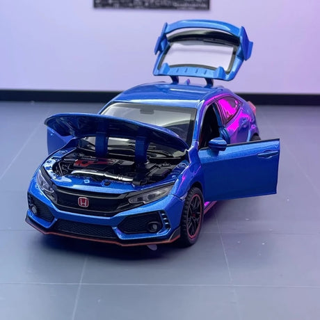 Honda 2016 Civic 10. Type R Blue 1:32 – Valuvalettu näyttömalli