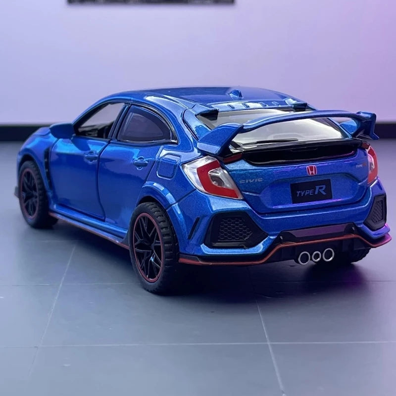 [TOY] 1:32 Honda 2016 Civic 10th Type R Blue Model Car Die-Cast