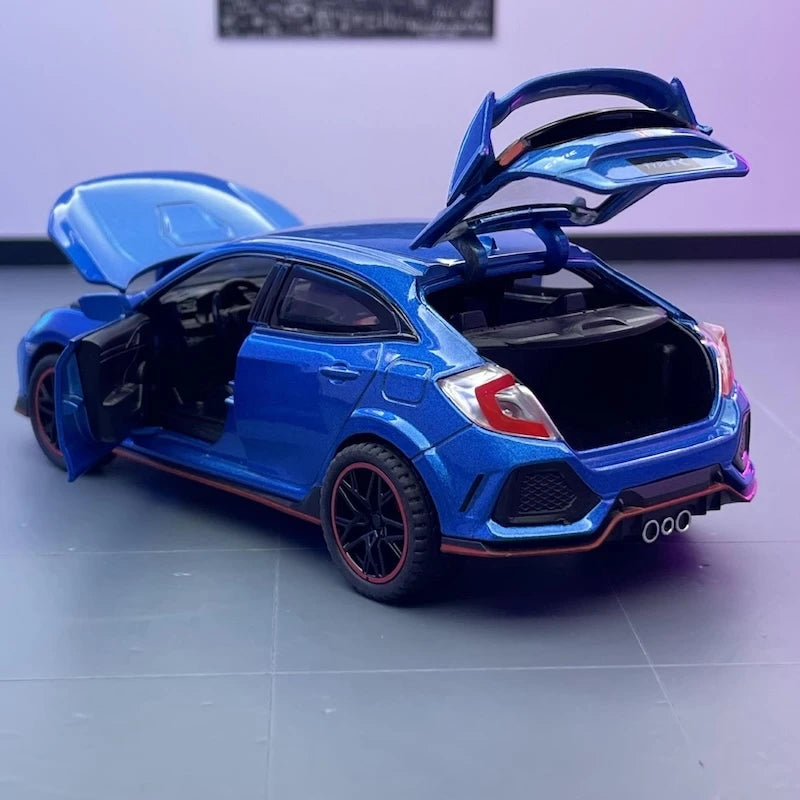[TOY] 1:32 Honda 2016 Civic 10th Type R Blue Model Car Die-Cast