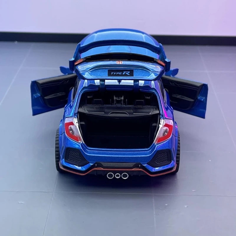 [TOY] 1:32 Honda 2016 Civic 10th Type R Blue Model Car Die-Cast