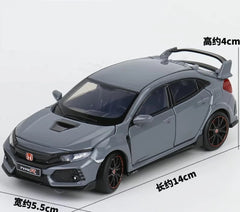 [TOY] 1:32 Honda 2016 Civic 10th Type R grigio modellino di auto Die-Cast