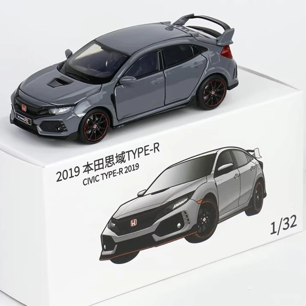 [TOY] 1:32 Honda 2016 Civic 10th Type R Gray Model Car Die-Cast
