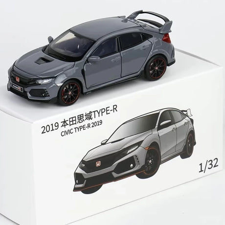Honda 2016 Civic 10. tyyppi R harmaa 1:32 – valuvalettu näyttömalli