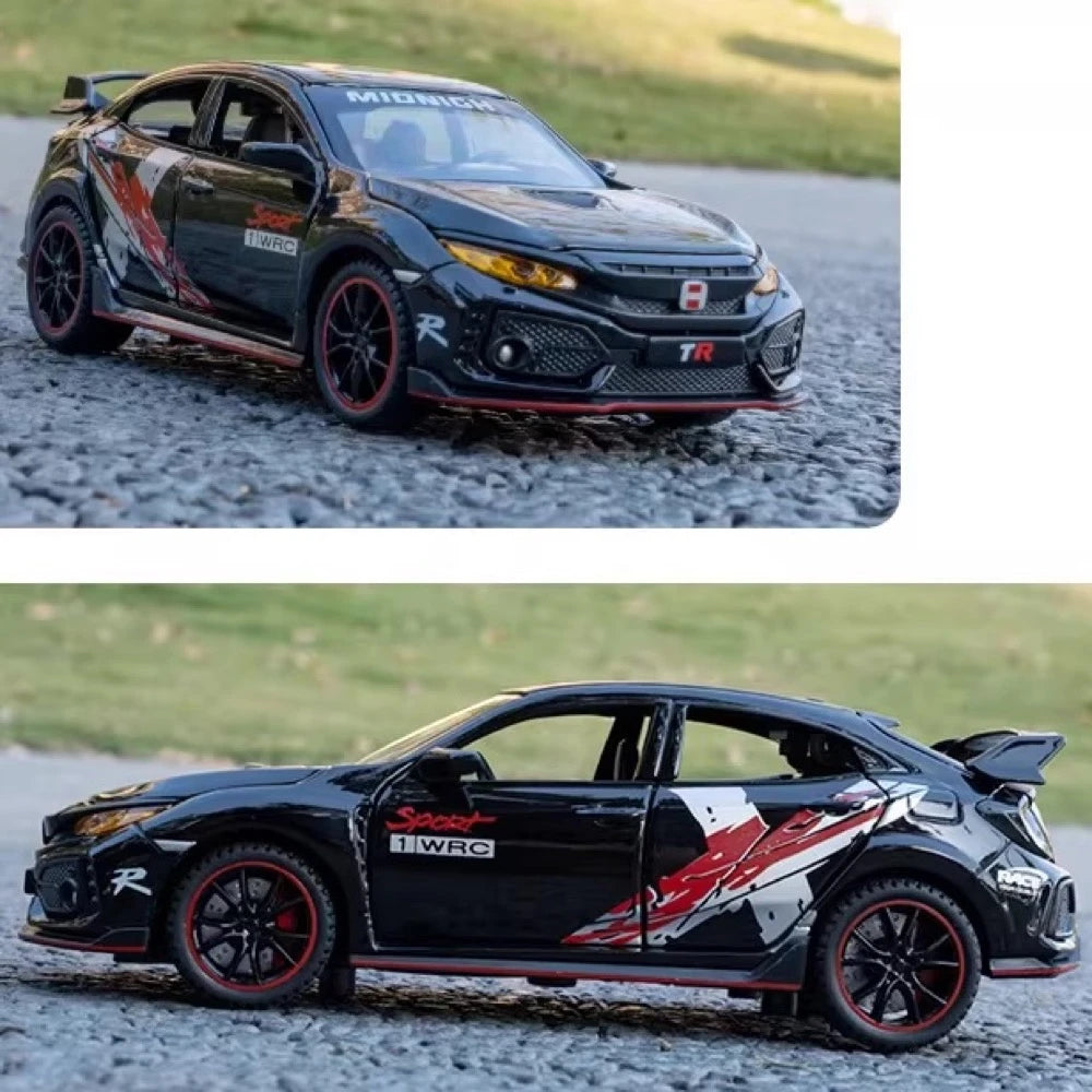 [TOY] 1:32 Honda 2016 Civic 10th Type R sportiva nero modellino di auto Die-Cast