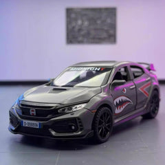 [TOY] 1:32 Honda 2016 Civic 10th Type R Sport Gray Model Car Die-Cast