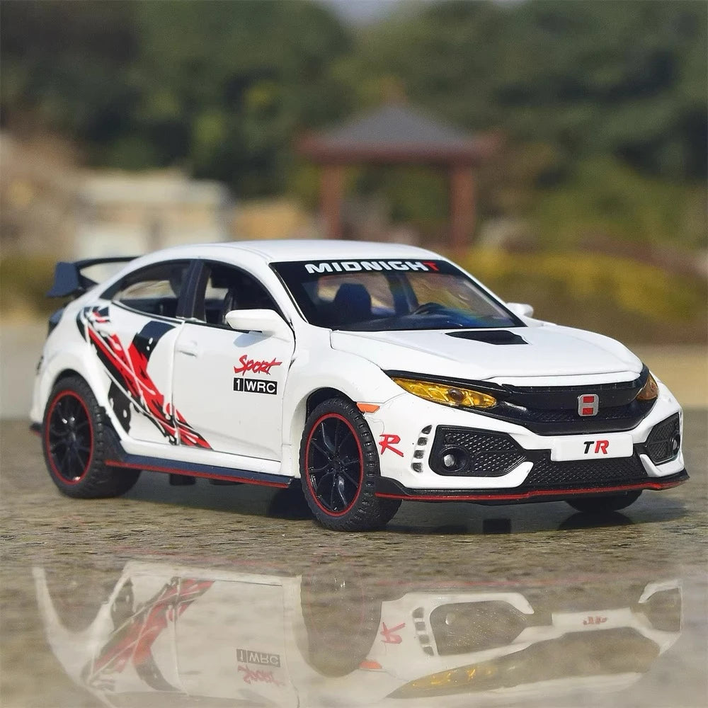 [TOY] 1:32 Honda 2016 Civic 10th Type R Sport White Model Car Die-Cast