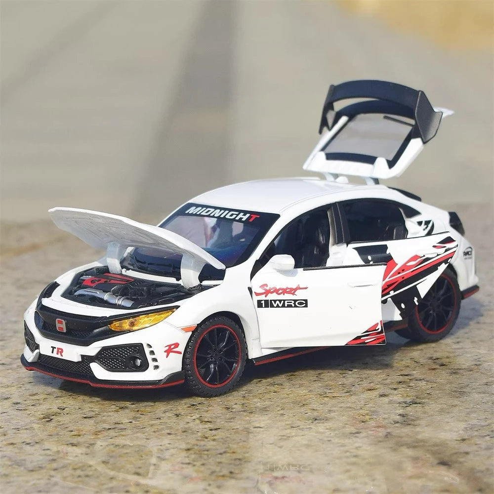 [TOY] 1:32 Honda 2016 Civic 10th Type R Sport White Model Car Die-Cast