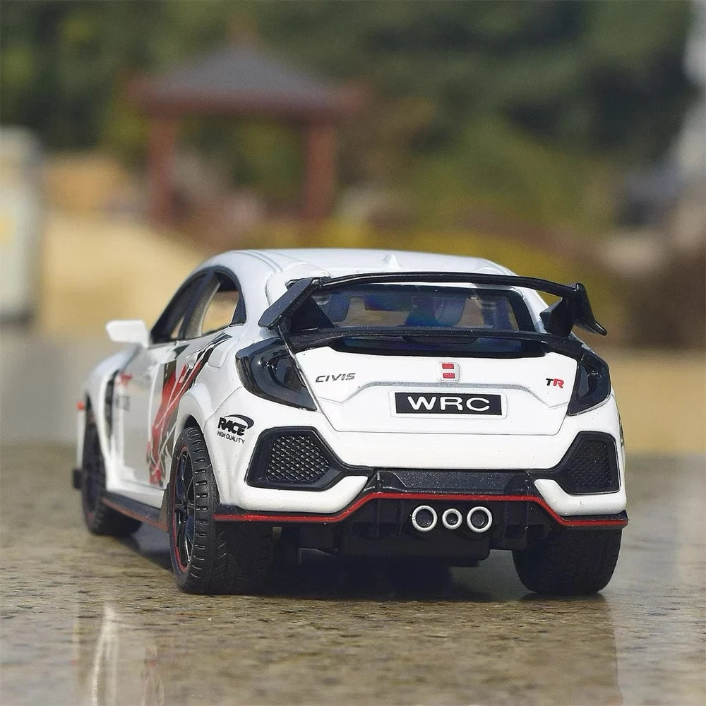 [TOY] 1:32 Honda 2016 Civic 10th Type R sportiva bianco modellino di auto Die-Cast
