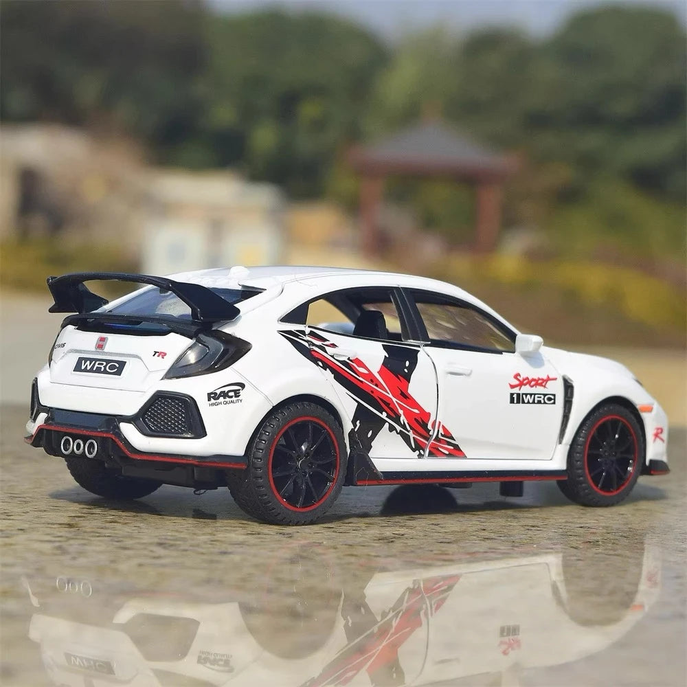 [TOY] 1:32 Honda 2016 Civic 10th Type R sportiva bianco modellino di auto Die-Cast