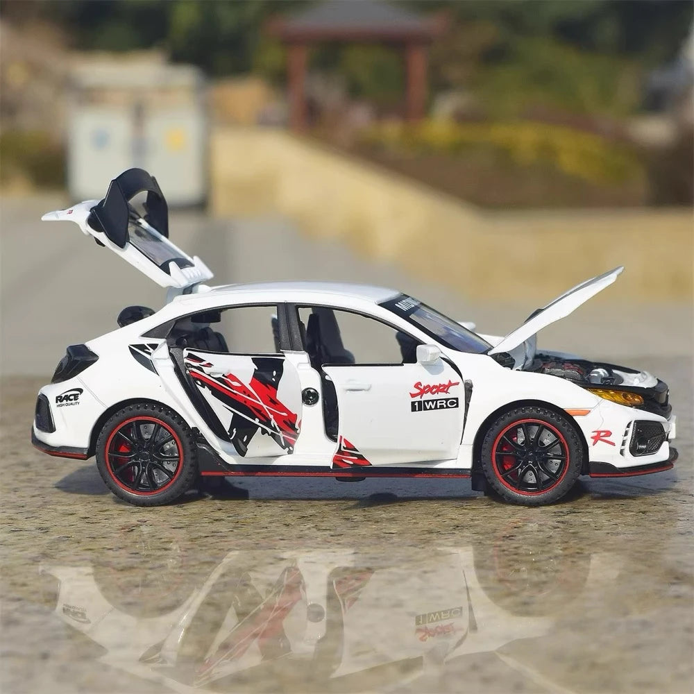 [TOY] 1:32 Honda 2016 Civic 10th Type R Sport White Model Car Die-Cast