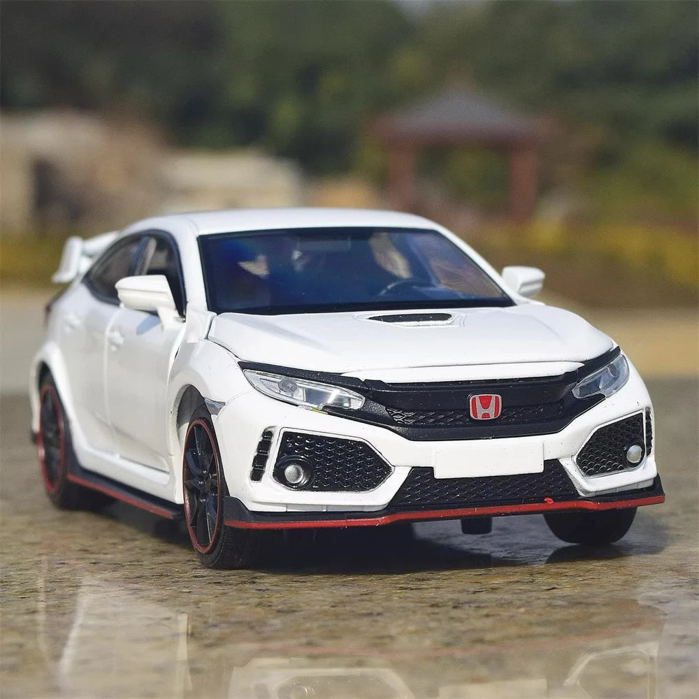 [TOY] 1:32 Honda 2016 Civic 10th Type R White Model Car Die-Cast