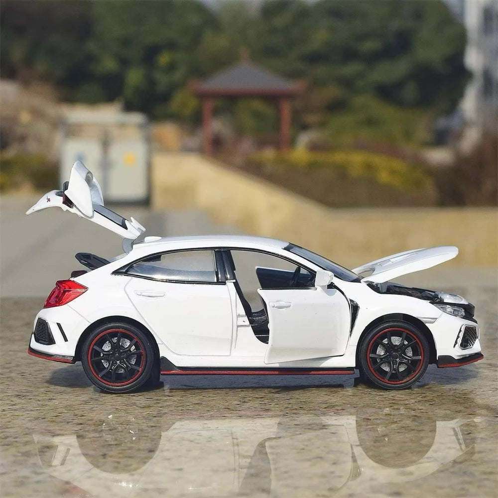 [TOY] 1:32 Honda 2016 Civic 10th Type R White Model Car Die-Cast