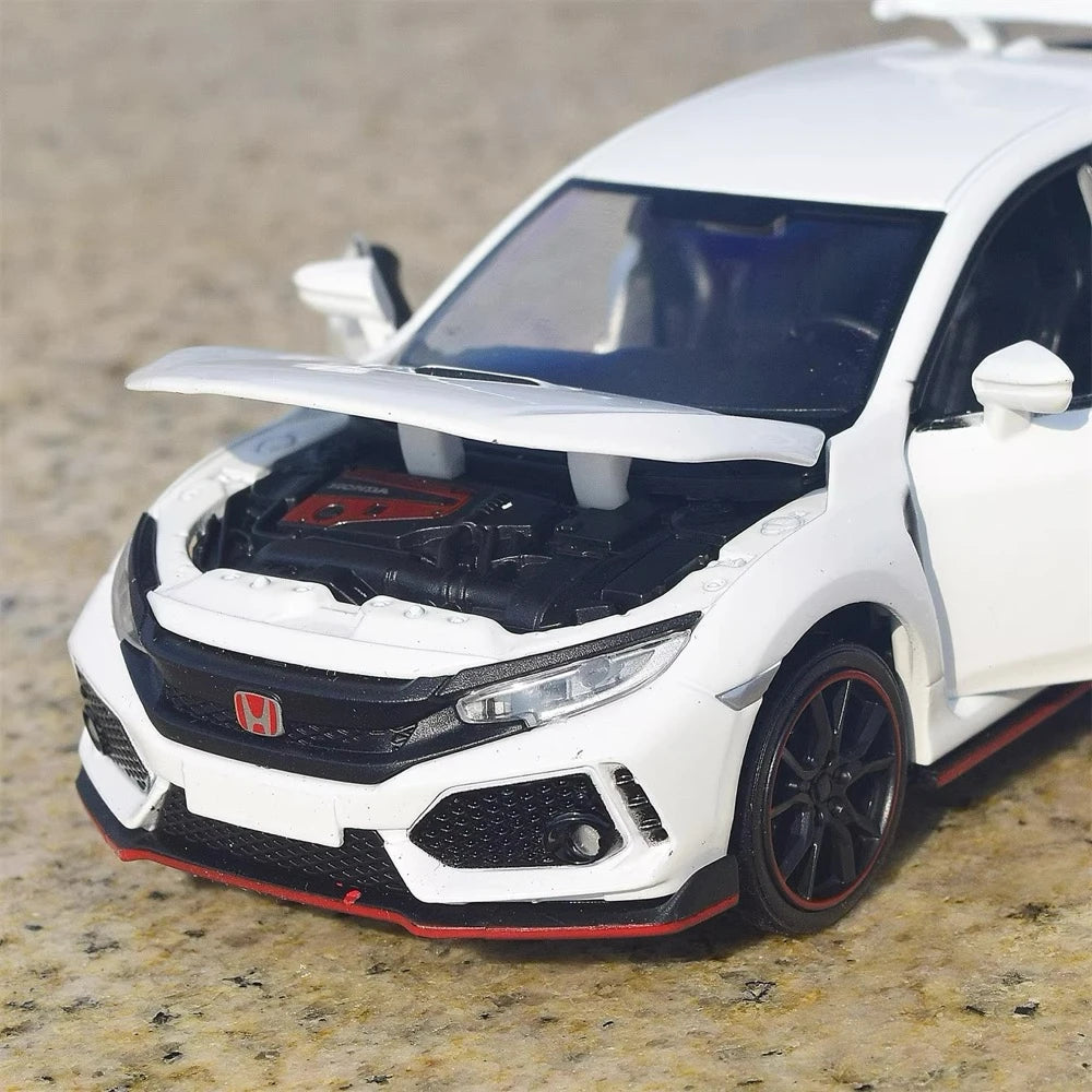 [TOY] 1:32 Honda 2016 Civic 10th Type R White Model Car Die-Cast