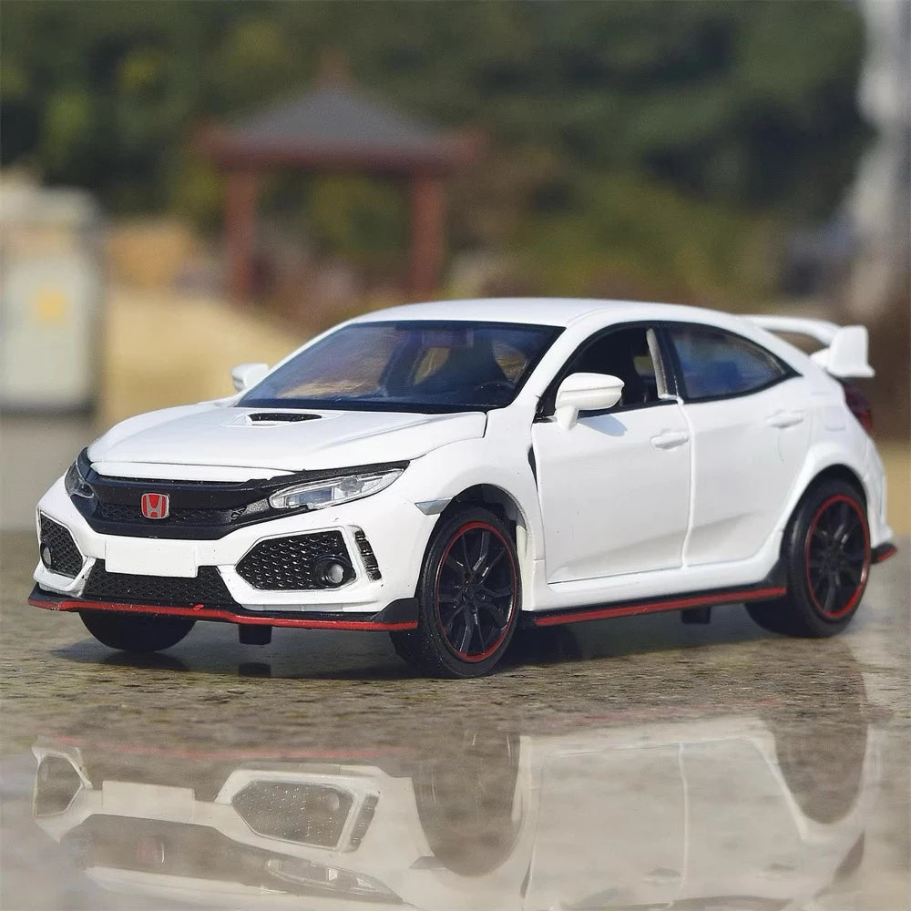 [TOY] 1:32 Honda 2016 Civic 10th Type R White Model Car Die-Cast