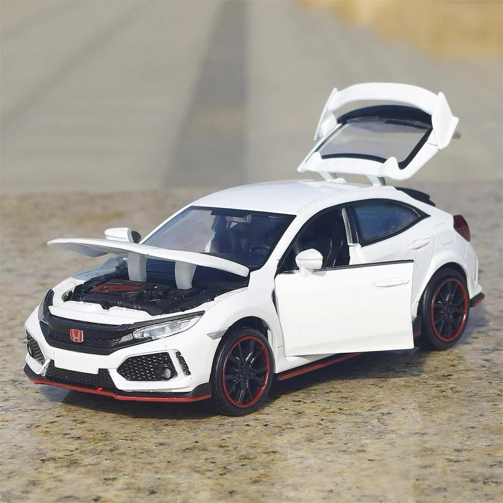 [TOY] 1:32 Honda 2016 Civic 10th Type R White Model Car Die-Cast