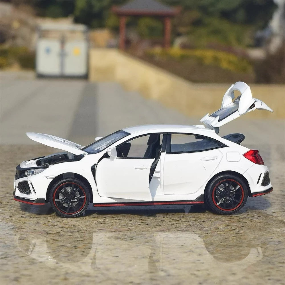 [TOY] 1:32 Honda 2016 Civic 10th Type R White Model Car Die-Cast