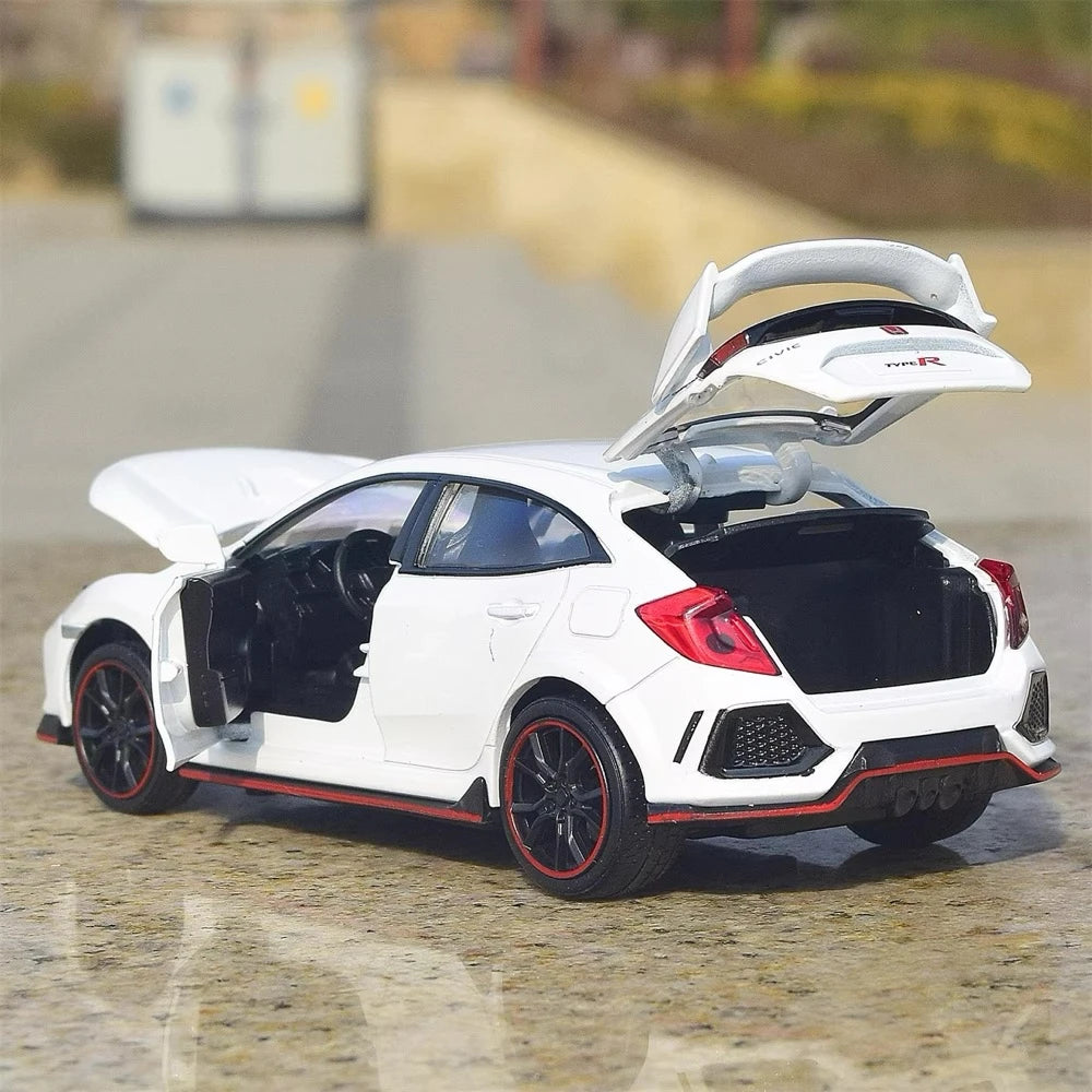 [TOY] 1:32 Honda 2016 Civic 10th Type R White Model Car Die-Cast