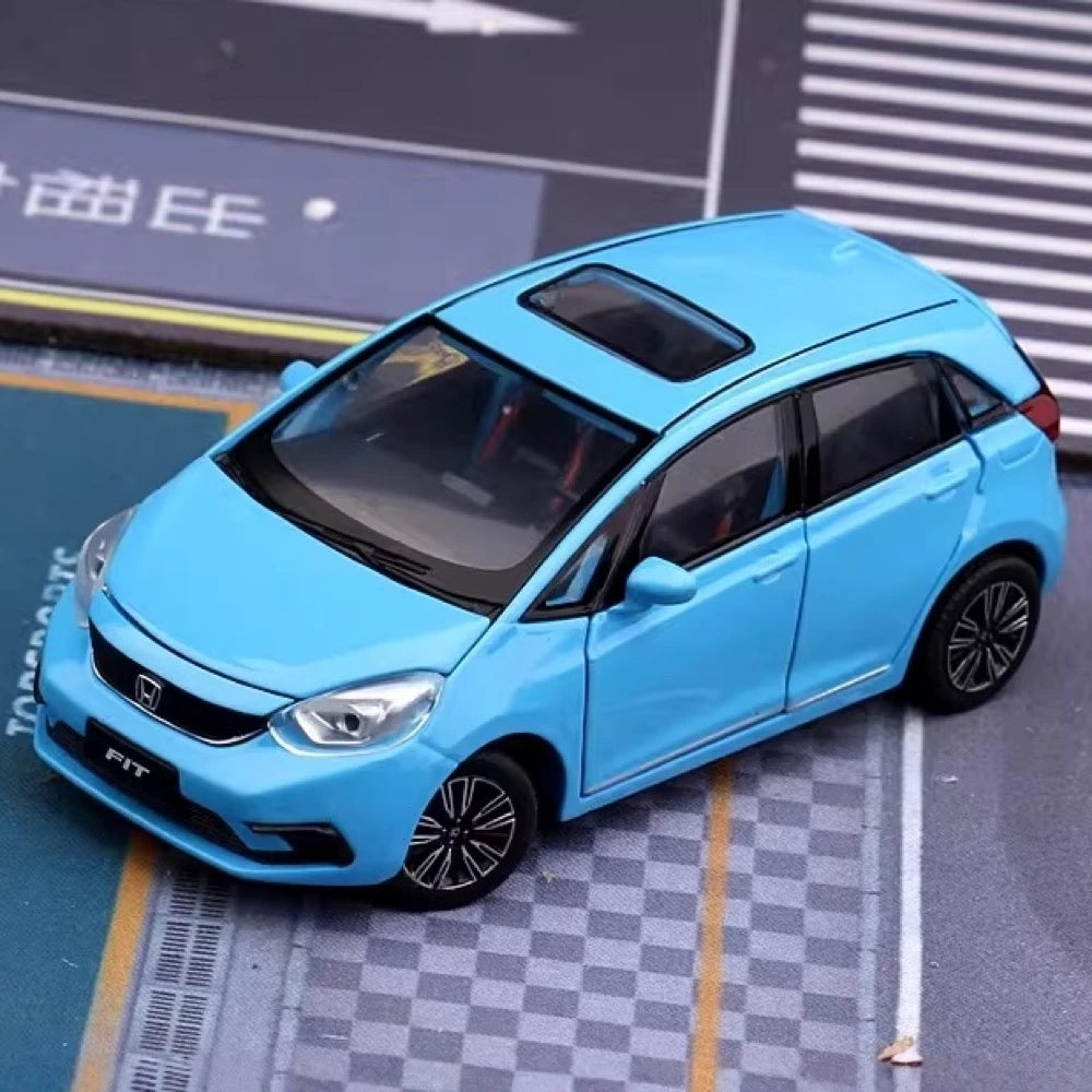 [TOY] 1:32 Honda 2020 Fit Blue Model Car Die-Cast