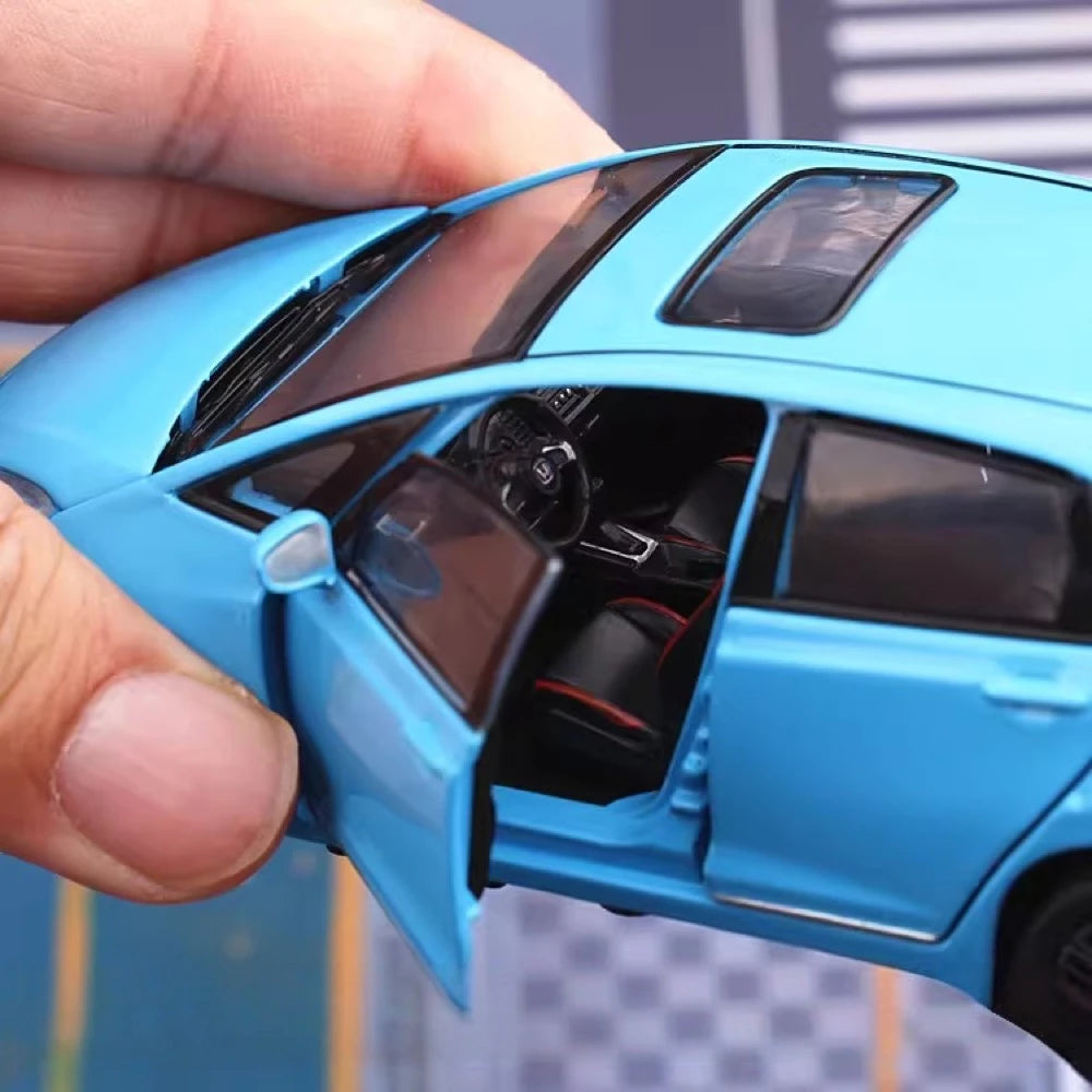 [TOY] 1:32 Honda 2020 Fit Blue Model Car Die-Cast
