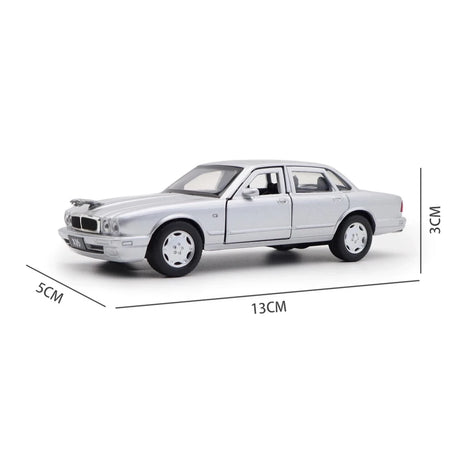 [TOY] 1:36 Jaguar 1990 XJ6 silver modellbil Die-Cast