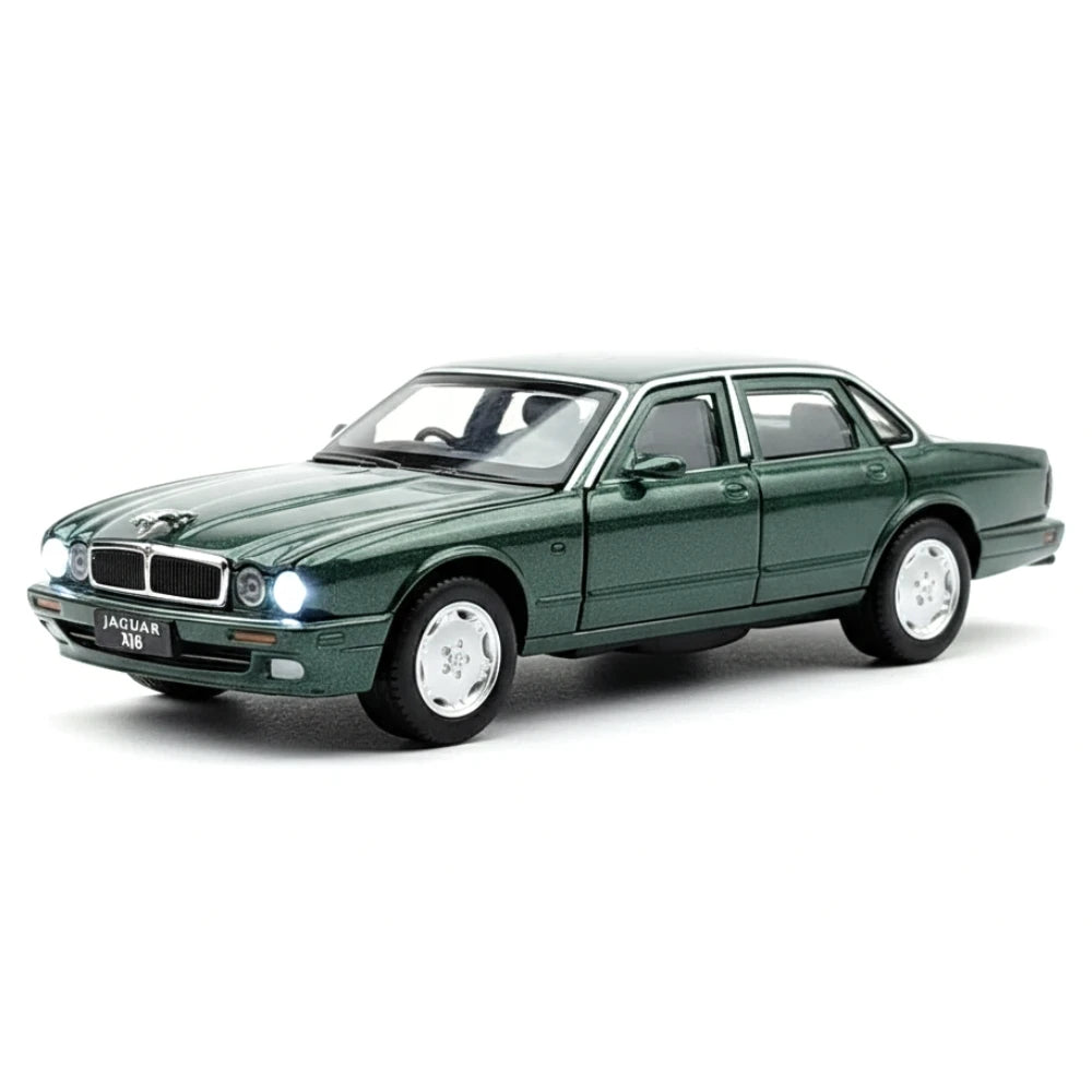 [TOY] 1:32 Jaguar 1991 XJ6 Green Model Car Die-Cast