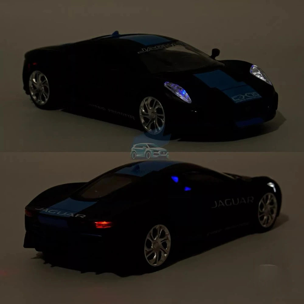 [TOY] 1:32 Jaguar 2010 C-X75 Black Model Car Die-Cast
