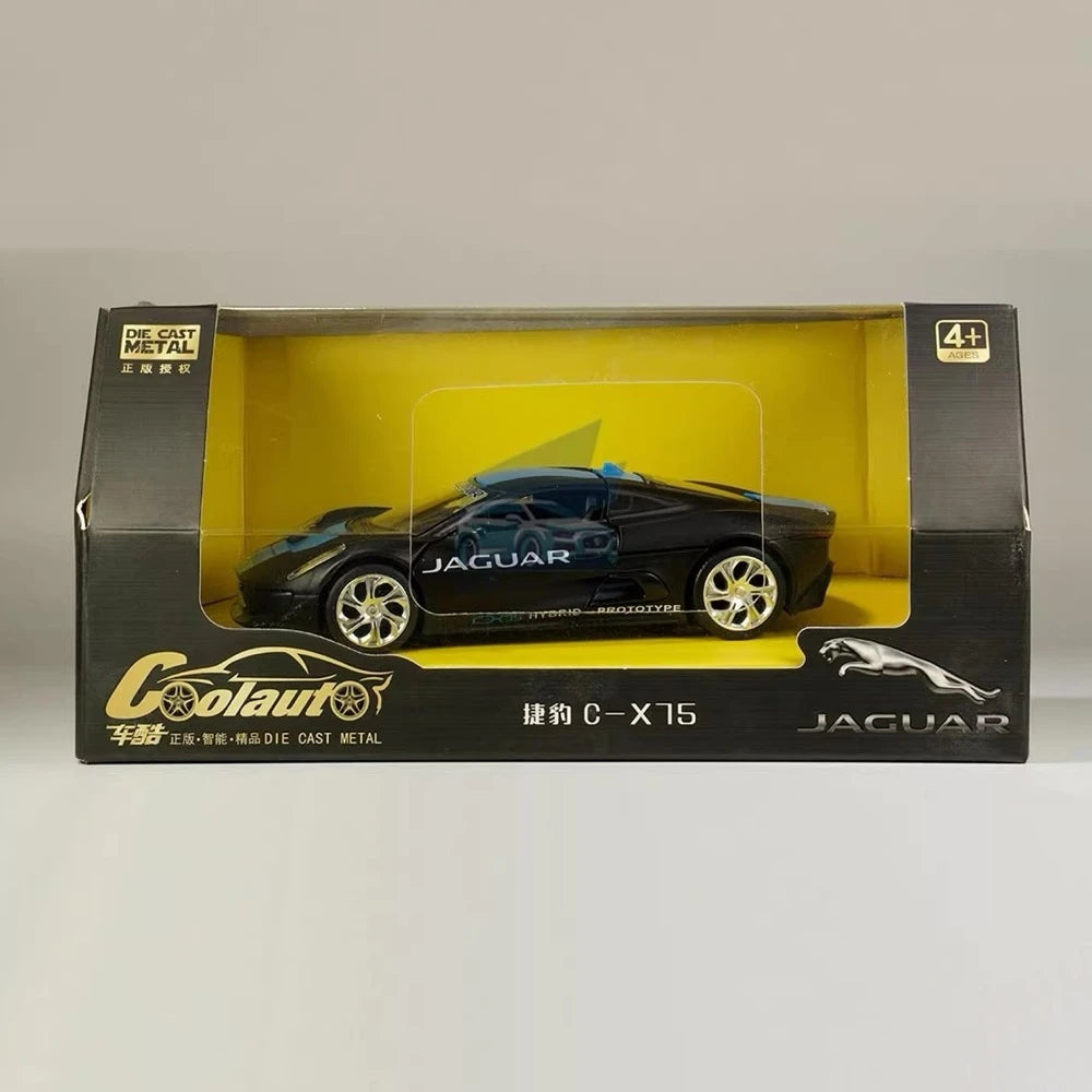 [TOY] 1:32 Jaguar 2010 C-X75 Black Model Car Die-Cast