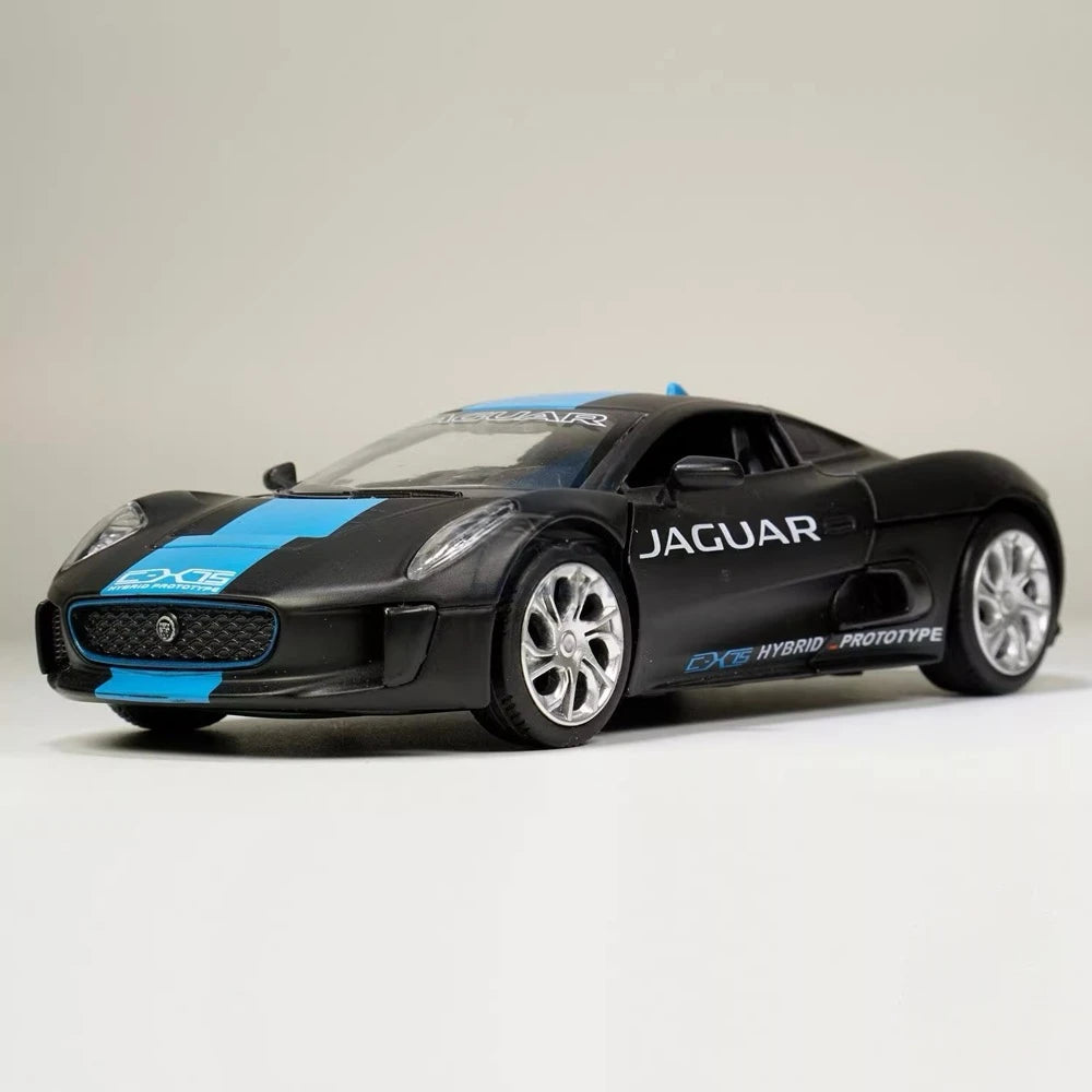[TOY] 1:32 Jaguar 2010 C-X75 Black Model Car Die-Cast
