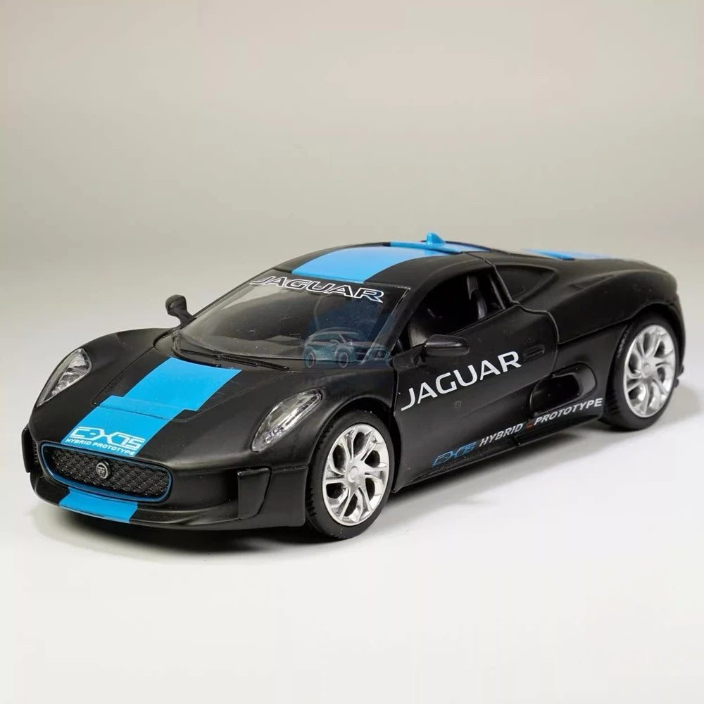 [TOY] 1:32 Jaguar 2010 C-X75 Black Model Car Die-Cast