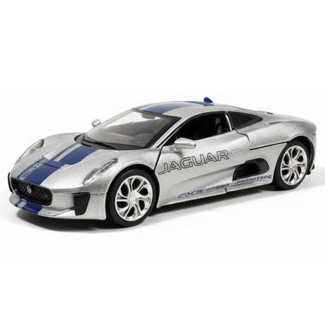 [TOY] 1:32 Jaguar 2010 C-X75 silver modellbil Die-Cast