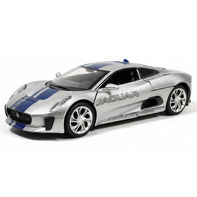 [TOY] 1:32 Jaguar 2010 C-X75 silver modellbil Die-Cast