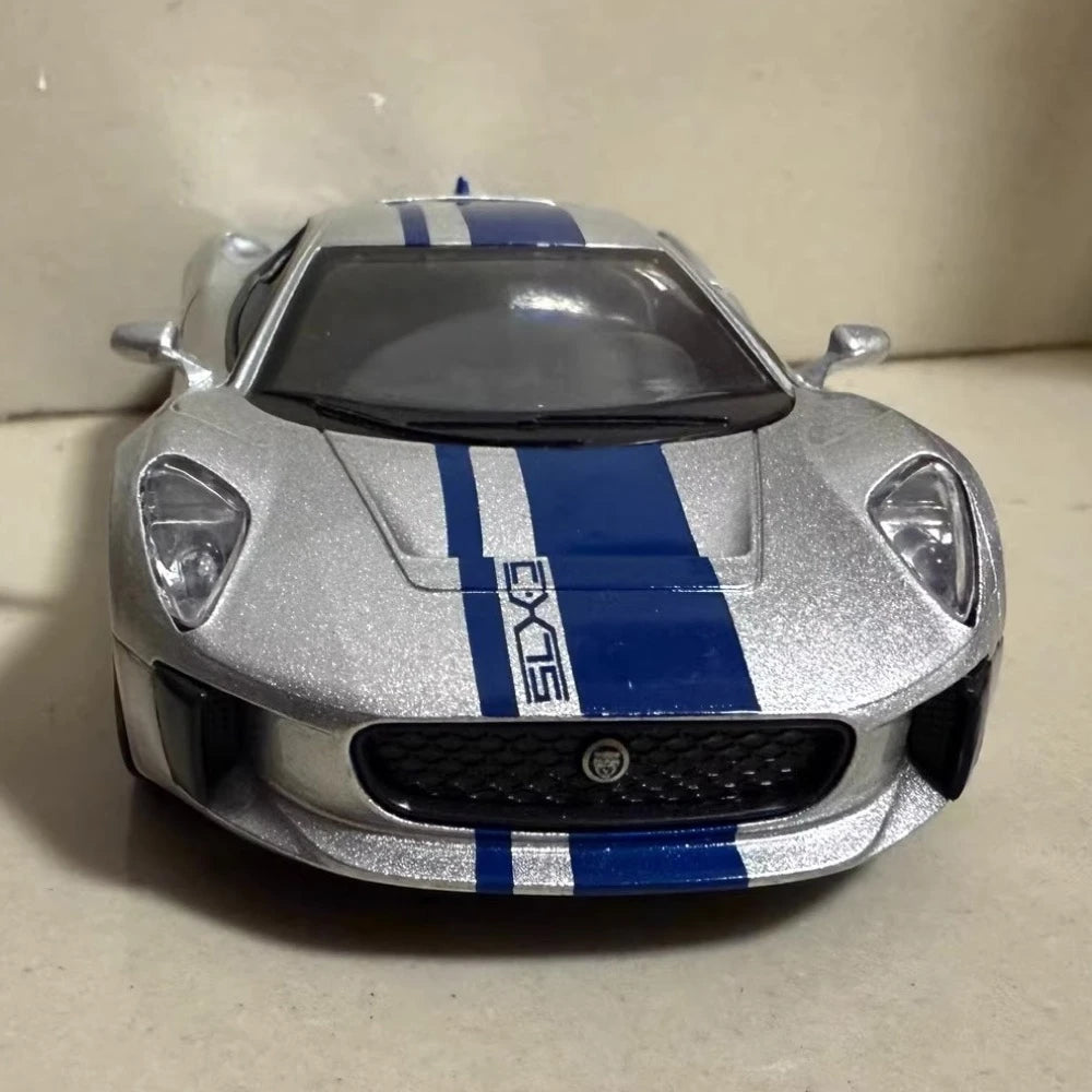 [TOY] 1:32 Jaguar 2010 C-X75 Silver Model Car Die-Cast