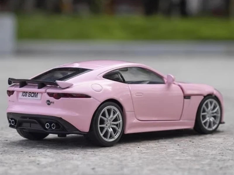 [TOY] 1:32 Jaguar 2017 F-Type R-Dynamic Pink Model Car Die-Cast