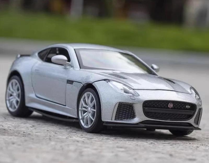 [TOY] 1:32 Jaguar 2017 F-Type R-Dynamic Silver Model Car Die-Cast