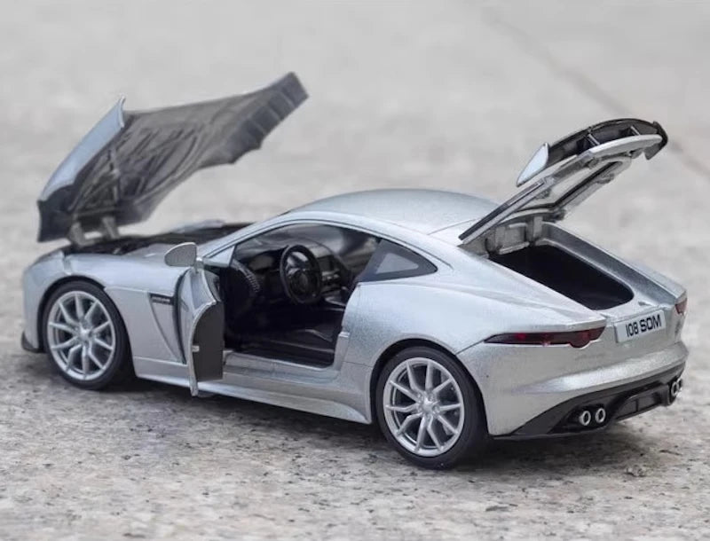 [TOY] 1:32 Jaguar 2017 F-Type R-Dynamic Silver Model Car Die-Cast