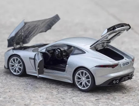 [TOY] 1:32 Jaguar 2017 F-Type R-Dynamic silver modellbil Die-Cast