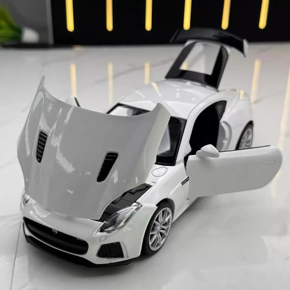 [TOY] 1:32 Jaguar 2017 F-Type R-Dynamic White Model Car Die-Cast