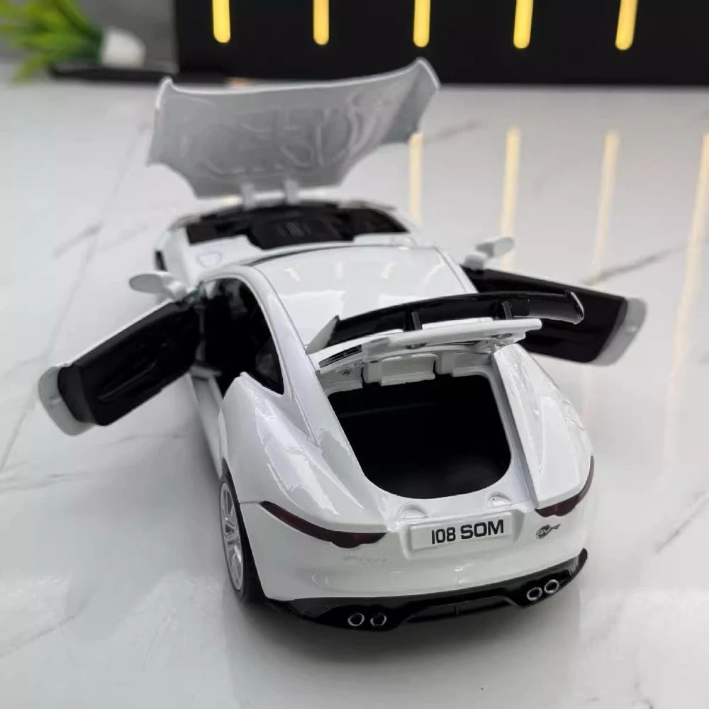 [TOY] 1:32 Jaguar 2017 F-Type R-Dynamic White Model Car Die-Cast