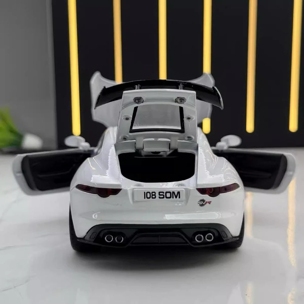 [TOY] 1:32 Jaguar 2017 F-Type R-Dynamic White Model Car Die-Cast