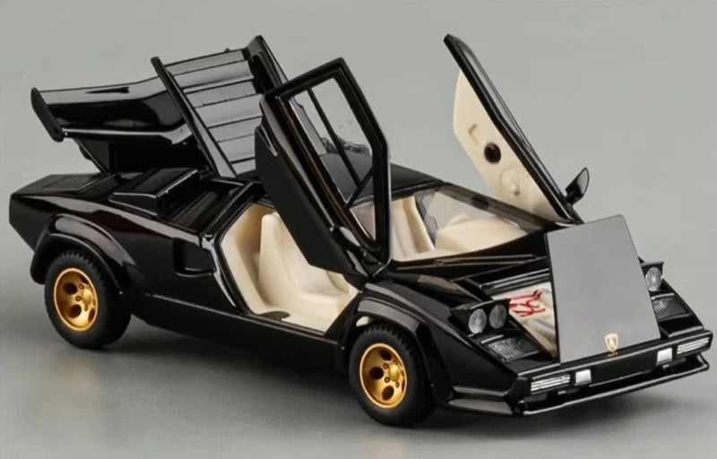 [TOY] 1:32 Lamborghini 1982 Countach LP500S zwart modelauto Die-Cast