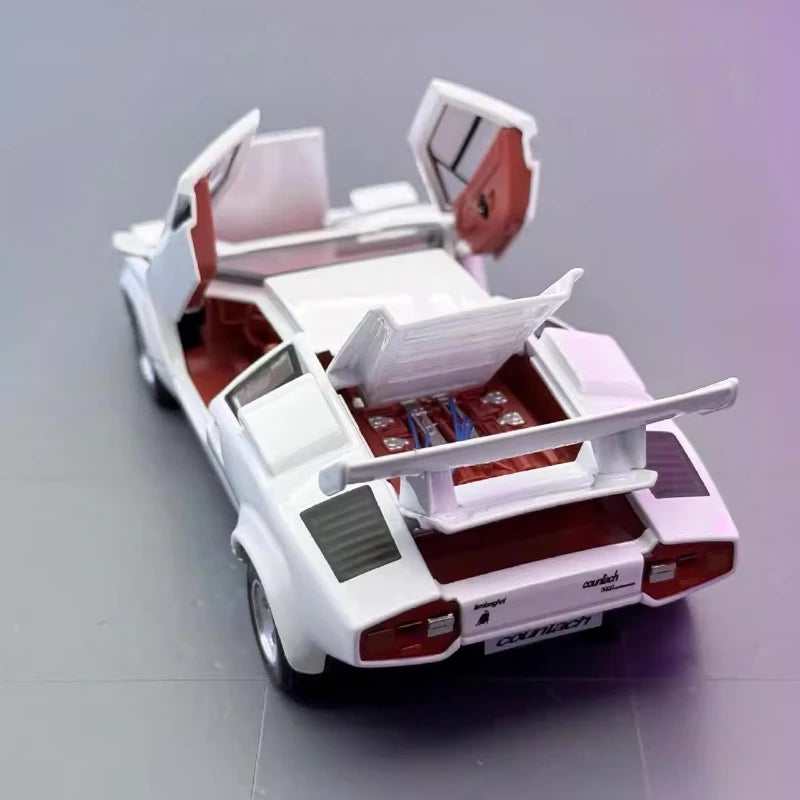 [TOY] 1:32 Lamborghini 1982 Countach LP500S White Model Car Die-Cast