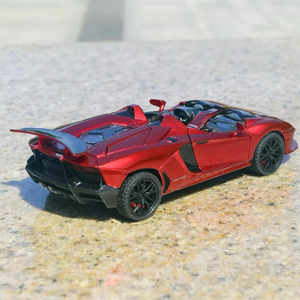 [TOY] 1:32 Lamborghini 2012 Aventador J röd modellbil Die-Cast