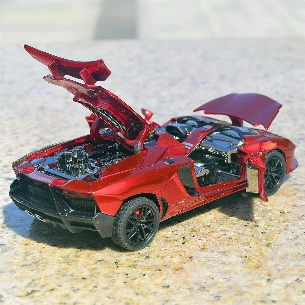 [TOY] 1:32 Lamborghini 2012 Aventador J rosso modellino di auto Die-Cast