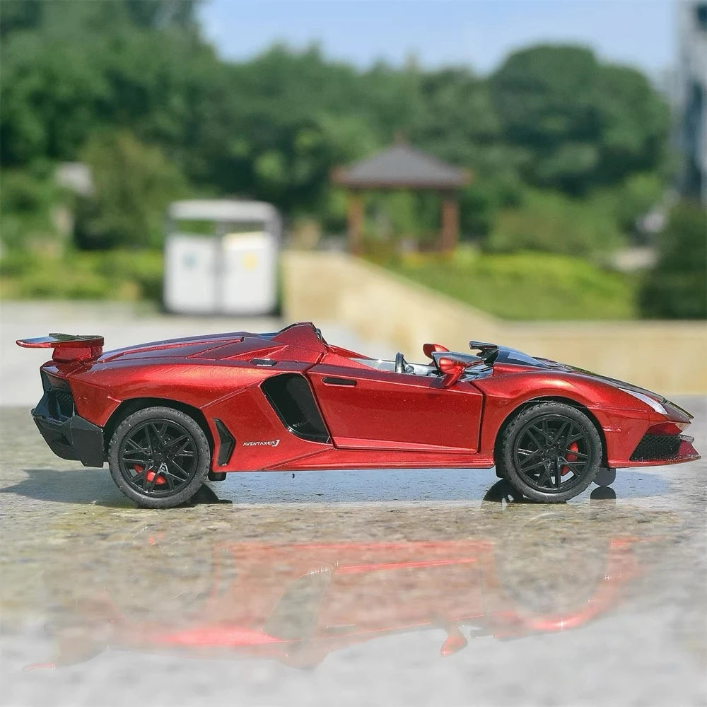 [TOY] 1:32 Lamborghini 2012 Aventador J röd modellbil Die-Cast