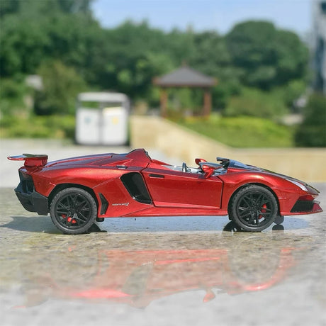 [TOY] 1:32 Lamborghini 2012 Aventador J röd modellbil Die-Cast